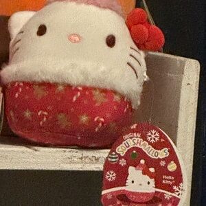 Squishmallows Festive Red and White Plush